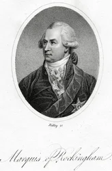 Der Marquis von Rockingham, graviert von William Ridley, aus 